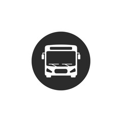 Fototapete - Bus icon vector. Bus solid logo illustration on white background. Bus symbol pictogram isolated
