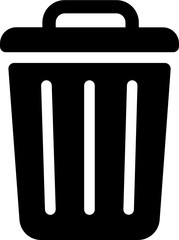 Poster - (SVG) trash can,garbage can,rubbish bin icon 