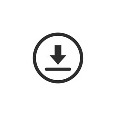 Poster - download icon for creating button. bar and web app icons. download now symbol