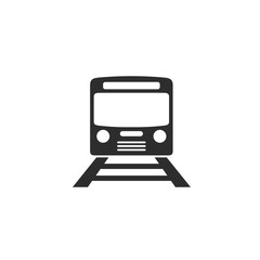 Fototapete - Train icon vector. Modern Transportation sign Isolated on white background. Train logo template symbol