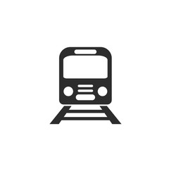 Leinwandbilder - Train icon vector. Modern Transportation sign Isolated on white background. Train logo template symbol