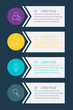 © evseev_tim - Vector infographic flat template circles for four label, diagram, graph, presentation. Business concept with 4 options and arrows. For content, flowchart, steps, timeline, workflow, marketing. EPS10