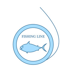 Wall Mural - Icon Of Fishing Line