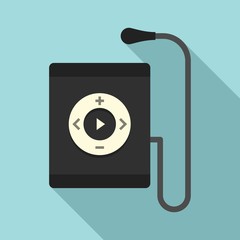 Poster - Music player icon. Flat illustration of music player vector icon for web design