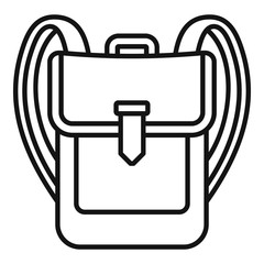 Poster - backpack icon. outline backpack vector icon for web design isolated on white background