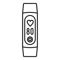 Poster - fitness tracker icon. outline fitness tracker vector icon for web design isolated on white backgroun