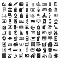 Poster - smart home icons set. simple set of smart home vector icons for web design on white background