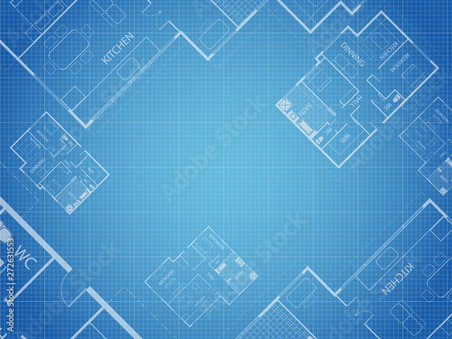 Blueprint Vector Floor Plan Apartment Professional House