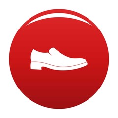 Wall Mural - Men shoe icon. Simple illustration of men shoe vector icon for any any design red