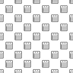 Poster - calendar list pattern seamless vector repeat geometric for any web design