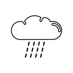 Aufkleber - Rain icon. Element of Whether for mobile concept and web apps icon. Outline, thin line icon for website design and development, app development