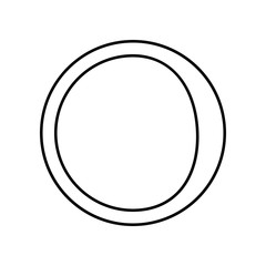 Poster - waning crescent moon icon. Element of Whether for mobile concept and web apps icon. Outline, thin line icon for website design and development, app development