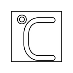 Poster - Celsius icon. Element of Whether for mobile concept and web apps icon. Outline, thin line icon for website design and development, app development
