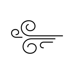 Poster - wind icon. element of whether for mobile concept and web apps icon. outline, thin line icon for webs
