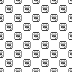 Poster - calendar new year pattern seamless vector repeat geometric for any web design