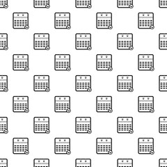 Poster - calendar modern pattern seamless vector repeat geometric for any web design