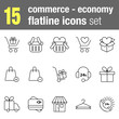 © clicpic - Flatline icons set Commerce and Economy