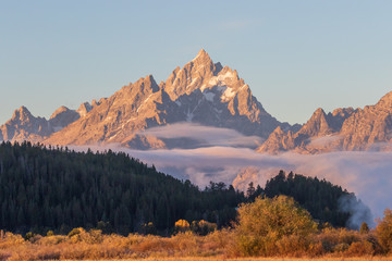 Wall Mural - Scenic Autumn Landscape in the Tetons