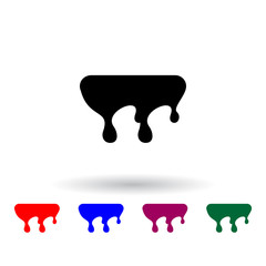 Poster - a drop of paint multi color icon. Elements of art and painting set. Simple icon for websites, web design, mobile app, info graphics
