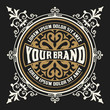 © Roverto - Vintage logo with floral details