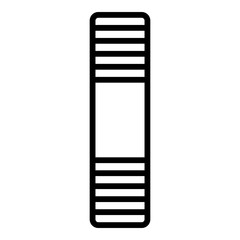 Poster - Steel stud icon. Outline steel stud vector icon for web design isolated on white background