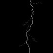 Illustration of thunder, fault. Abstraction. Crack
