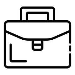 Poster - Admin portfolio icon. Outline admin portfolio vector icon for web design isolated on white background