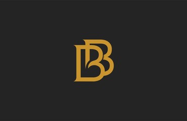 Aufkleber - Elegant BB Letter Linked Monogram Logo Design