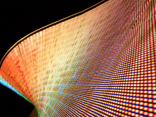 abstract LED wall pixels