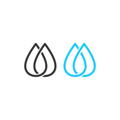 Poster - Water drop sign symbol on white background. Water drops vector. Water drop icon for web and app. Water drops logo design illustration