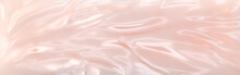 Texture Of Silk Fabric, Soft Pink, Subtle Rose Color. Beautiful Crumpled Cloth Background. 3d Illustration