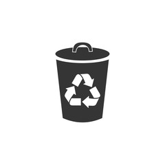 Poster - trash icon vector. trash symbol on white background editable