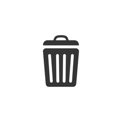 Poster - trash icon vector. trash symbol on white background editable