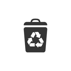 Poster - trash icon vector. trash symbol on white background editable