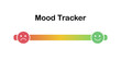 Scale of mood with outline emoticons. Angry to happy. Smiles on mood tracker for checking mental disorders like bipolar disorder or depression. Sad and happy feelings.