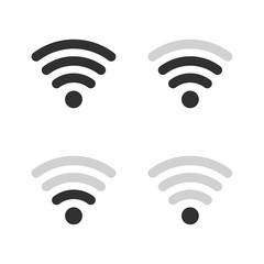 Aufkleber - wifi signal strength mobile phone system icons
