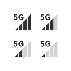 Poster - signal strength mobile phone system icons