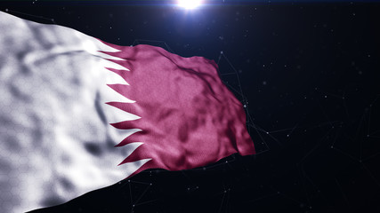 Wall Mural - Qatar flag