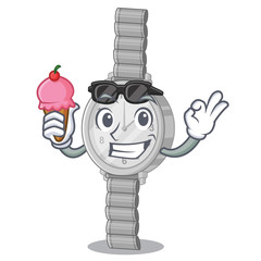 Poster - With ice cream wristwatch in the a character shape