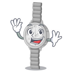 Wall Mural - Waving wristwatch in the a character shape