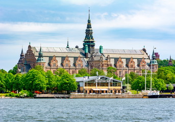 Poster - Nordic museum (Nordiska museet) on Museum island, Stockholm, Sweden