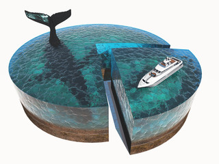 Sticker - Model of the sea.