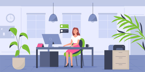 woman in office