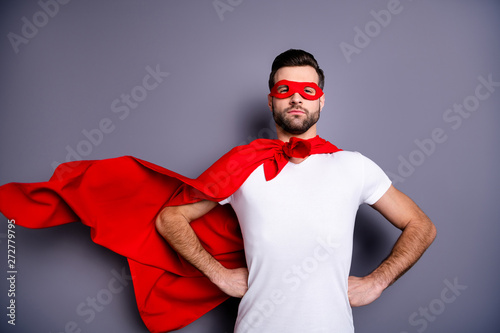 Fotomural Portrait of his he nice-looking attractive content macho virile candid masculine