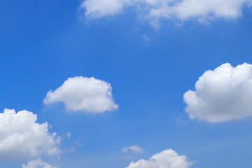 Clouds with blue sky background