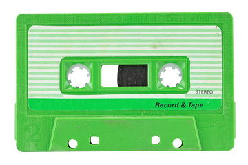 Wall Mural - Old cassette happy pastel colors background. a symbol of 80s, 90s period