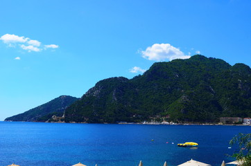 view on the Aegean sea in Ichmeler near Marmaris, Turkey