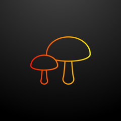Aufkleber - mushrooms nolan icon. Elements of autumn set. Simple icon for websites, web design, mobile app, info graphics