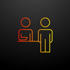 Poster - customer service nolan icon. Elements of business organisation set. Simple icon for websites, web design, mobile app, info graphics