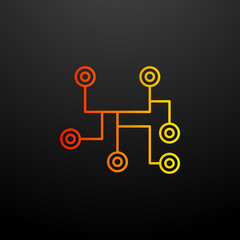 Aufkleber - Route nolan icon. Elements of global logistics set. Simple icon for websites, web design, mobile app, info graphics